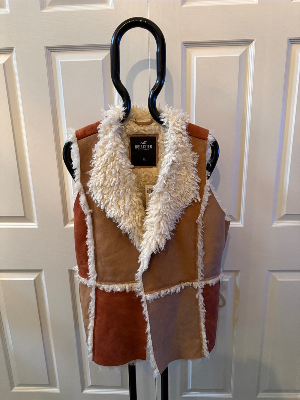 Patchwork Vest- perfect for those fall months. NWT XL Hollister